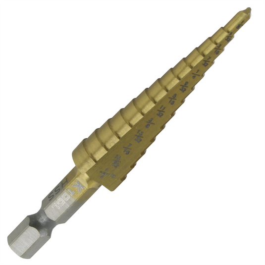 K Tool International Step Drill Bit 1/8""-1/2