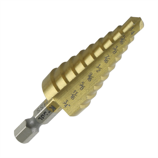 K Tool International Step Drill Bit 1/4""-3/4