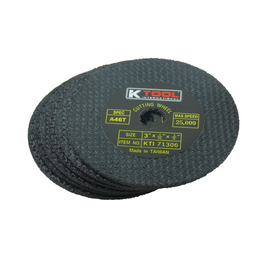 K Tool International 6PK CUT-OFF WHEEL 3IN. X 1/16IN. 6/PK
