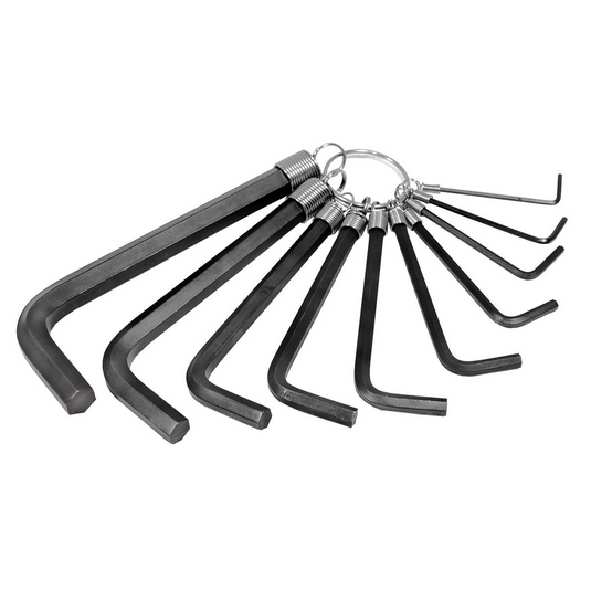 K Tool International HEX KEY SET 10 PC. METRIC 1.5MM TO 10MM ON A RING