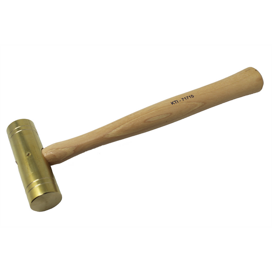 K Tool International HAMMER BRASS 24OZ; HICKORY HANDLE