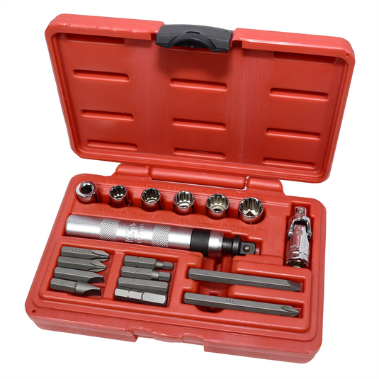 K Tool International Impact Driver Set 18 Piece 3/8 in. Dr