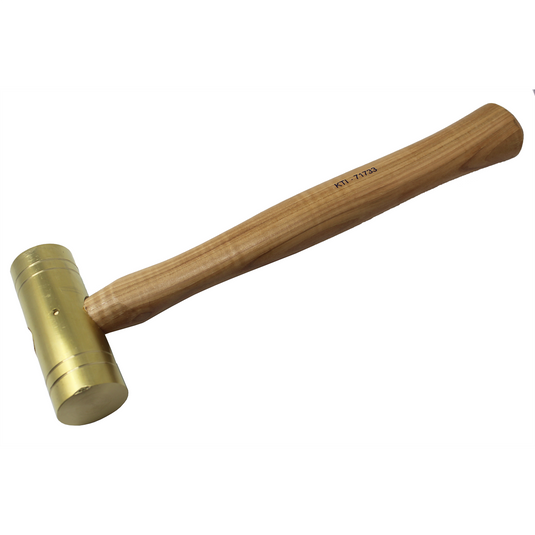 K Tool International 32 oz. Brass Hammers with Hickory Handles; 1-1/2 i