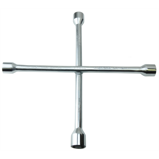 K Tool International Lugnut Wrench 14 Inch 4 Way SAE/Metric Combo