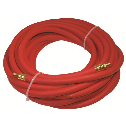K Tool International 3/8 in. x 25 ft. - 1/4 in. MNPT Rubber Air Hose; R