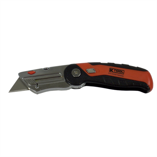 K Tool International Auto Loading Folding Utility Knife