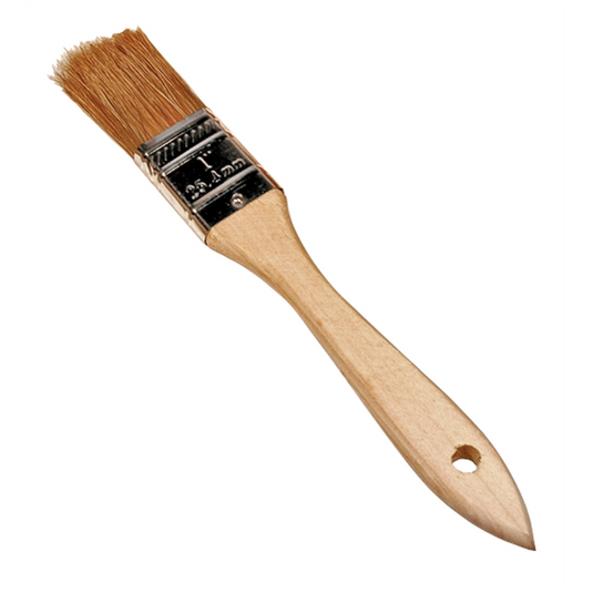 K Tool International BRUSH UTILITY 1"" NATURAL BRISTLES WOOD HANDLE