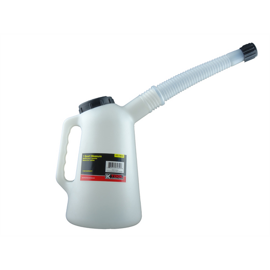 K Tool International Plastic Measure Flex Spout w/Lid; 1 Qt