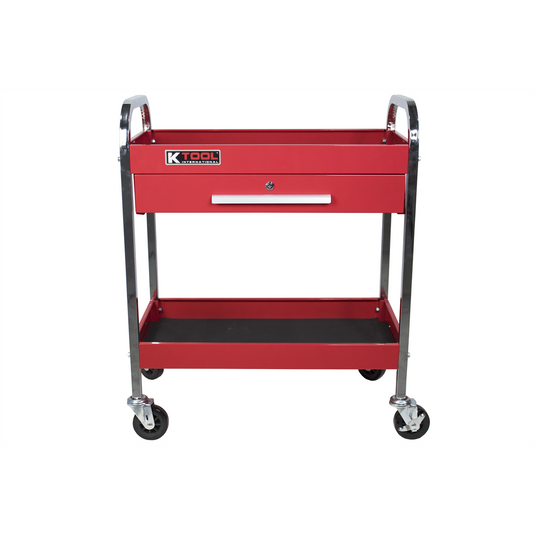K Tool International Service Tool Cart Steel 1-Drawer 2-Shelves