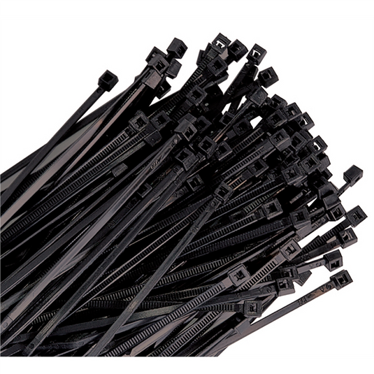 K Tool International Cable Zip Tie 7 in. Black 100/Pack 50 lb. Tensile