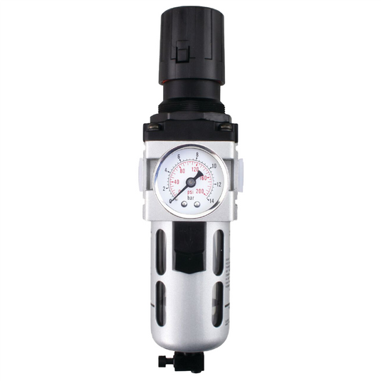 K Tool International Filter-Regulator Combo Standard 1/2 Inch NPT