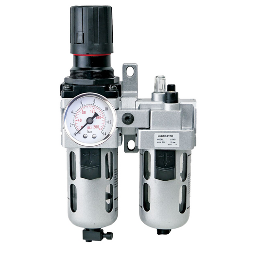 K Tool International Filter-Regulator and Lubricator; Standard 2 Piece