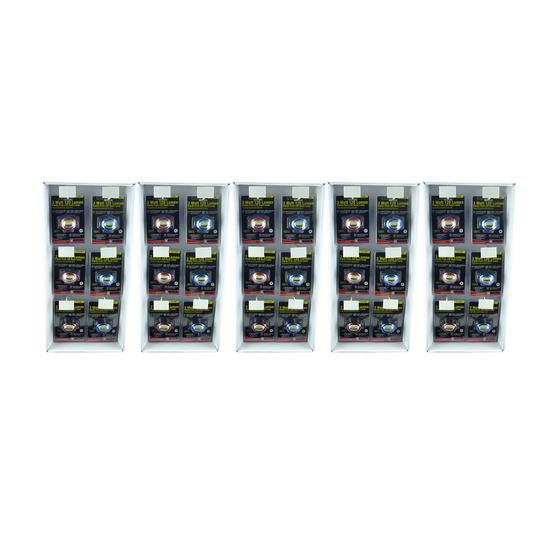 K Tool International 5 pack of FastTrack Head Lamp Display; 12 Pc