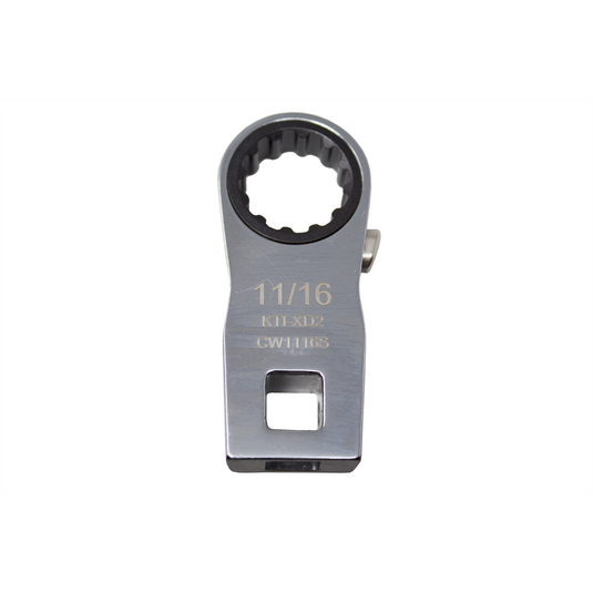 K Tool International Ratcheting Crowfoot Wrench 11/16 Inch 3/8 Inch Drive