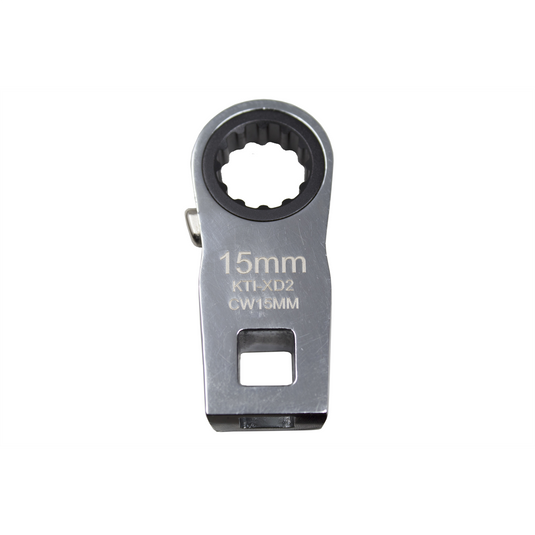 K Tool International Ratcheting Crowfoot Wrench 15mm 3/8 Inch Drive