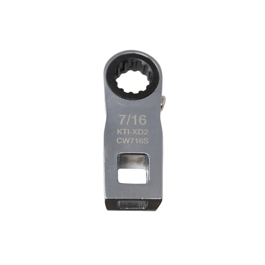 K Tool International Ratcheting Crowfoot Wrench 7/16 Inch 3/8 Inch Drive