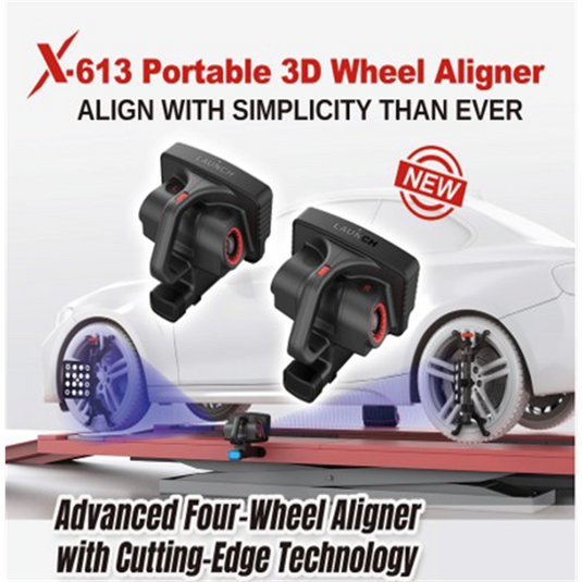 Launch Tech USA X613 Mobile Wheel Aligner?with X431 Throttle V Tablet; Limited Software)