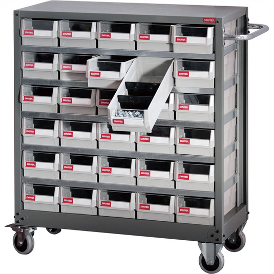 ShopSol PART CABINET STEEL MOBILE - 30 DRAWERS