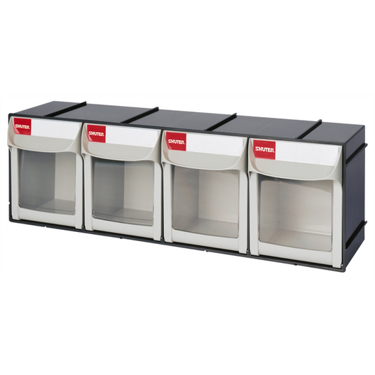 ShopSol Flip Out Part Storage Bins - 4 Compartment