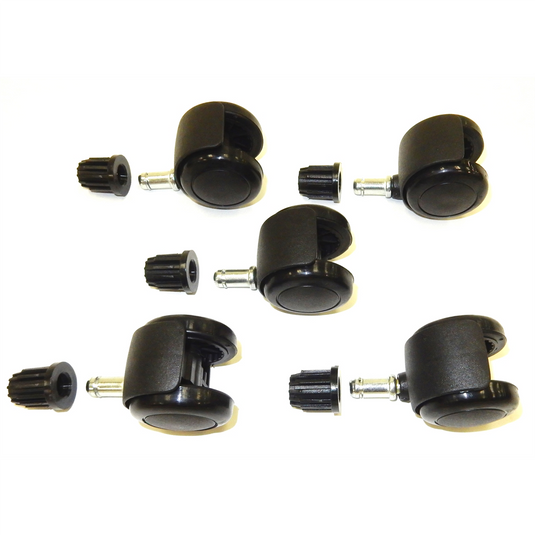ShopSol Casters; Industrial-Base Hard Floor (Set of 5)