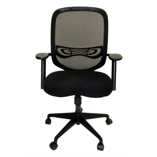 ShopSol Chair; Office Mesh back w/ Fabric Seat