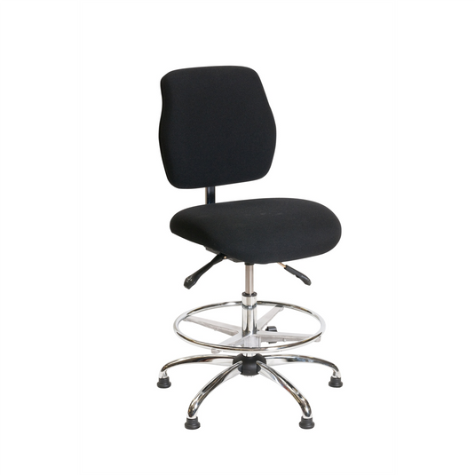 ShopSol ESD Chair - Medium Height -   Deluxe Black