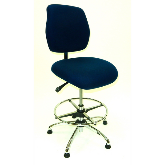 ShopSol ESD Chair - Medium Height -  Deluxe Blue
