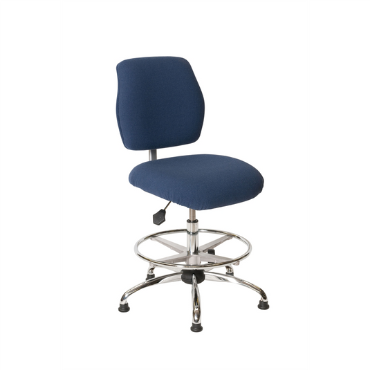 ShopSol ESD Chair - High Height - Economy Blue