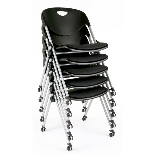 ShopSol Stack; Nest; Gang Folding Chair - Plastic Seat