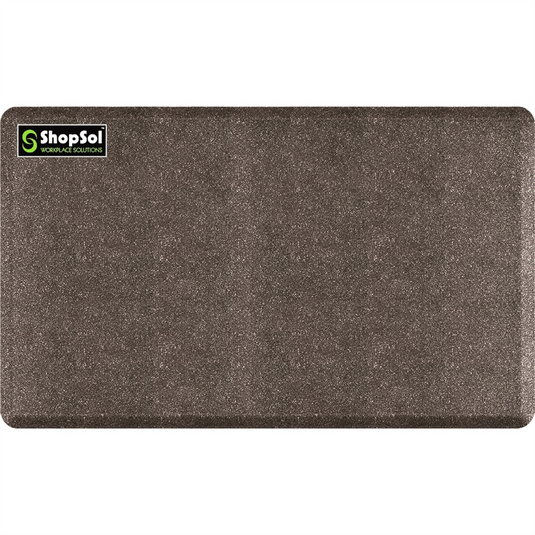 ShopSol Anti-Fatigue Mat Supreme 5' x 3' Mosaic Steel 53