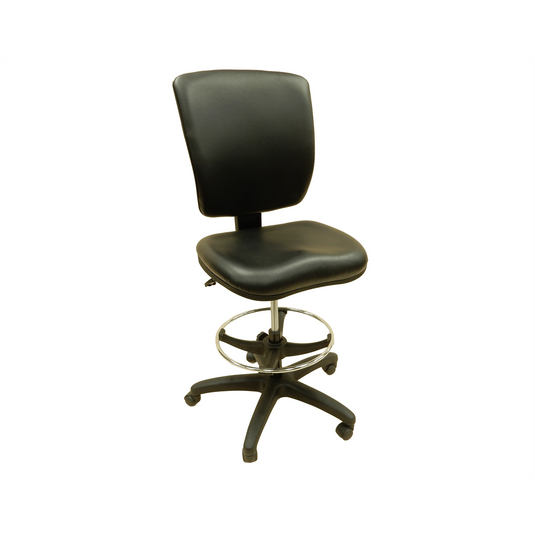 ShopSol Workbench Chair w/ vinyl seat and backrest