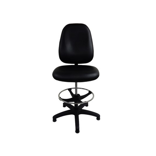 ShopSol Workbench Chair w/ vinyl seat and backrest