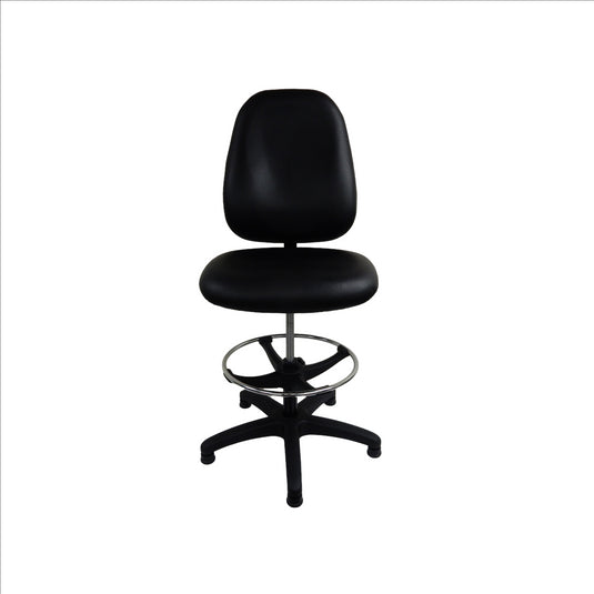 LDS (ShopSol) Workbench Chair w/ vinyl seat and backrest