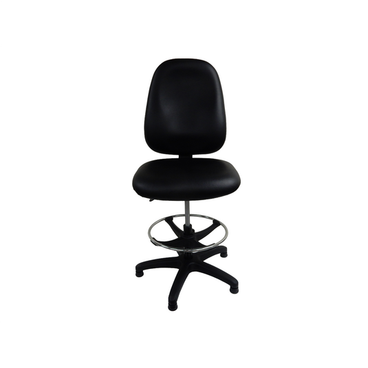 ShopSol Workbench Chair w/ vinyl seat and backrest
