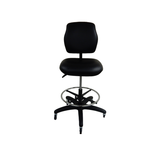 ShopSol Workbench Chair w/ vinyl seat and backrest