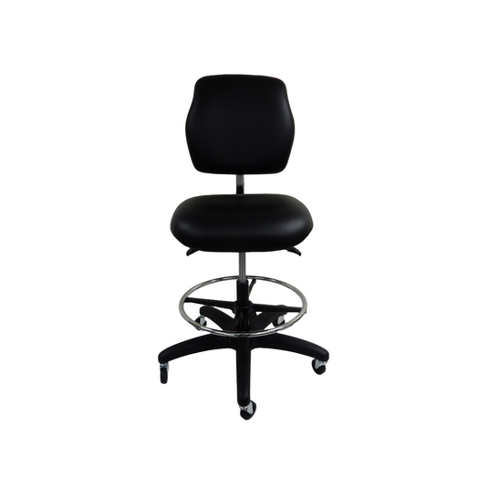 ShopSol Workbench Chair w/ vinyl seat and backrest