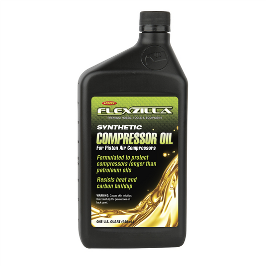 Flexzilla Air Compressor Oil; Synthetic; 1 Qt.