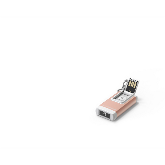 LEDLENSER INC Ledlenser K4R Rose Gold.  Powerful and rechargeable keychain light; always ready when needed.
