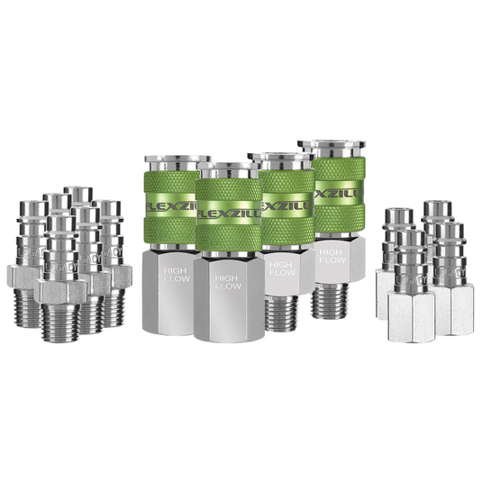 Legacy Manufacturing Flexzilla High Flow Coupler & Plug Kit; 14 pc