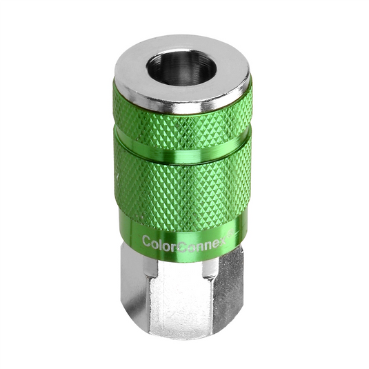 Legacy Manufacturing B 1/4"" Green Coupler 1/4"" FNPT