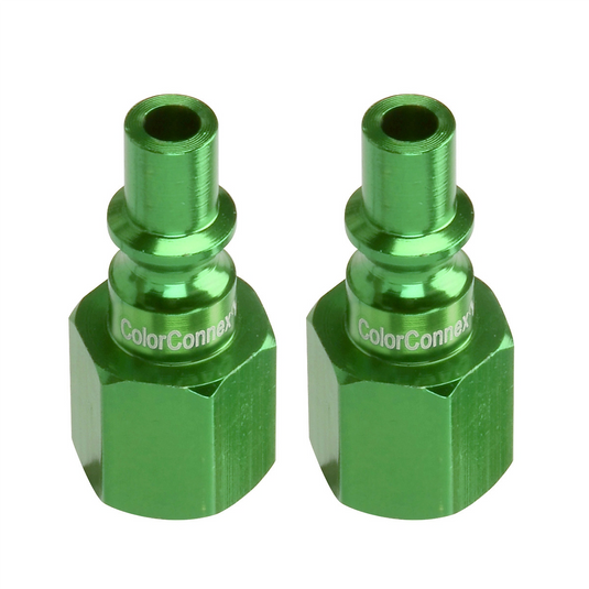 Legacy Manufacturing B 1/4"" Green Plug 1/4"" FNPT 2p