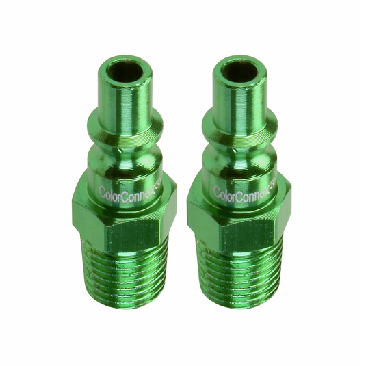 Legacy Manufacturing B 1/4"" Green Plug 1/4"" MNPT 2p