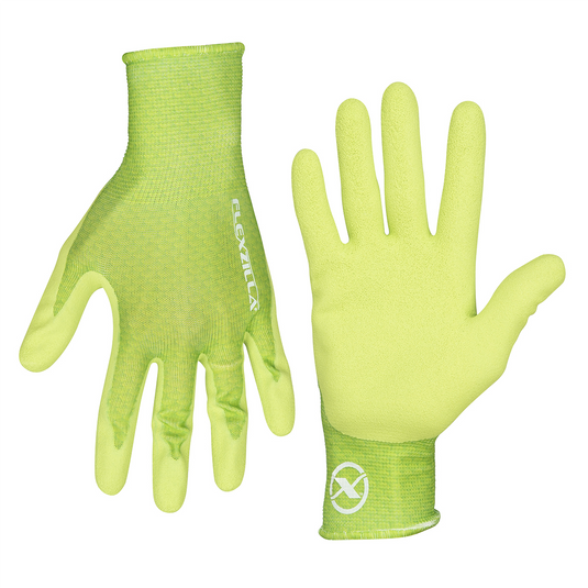 Legacy Manufacturing Flexzilla&reg; Foam Latex Dip Gloves; ZillaGreen&trade;; S