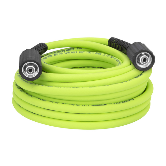 Legacy Manufacturing Flexzilla&reg; Pressure Washer Hose; 1/4"" x 25�; 3600PSI; M22 Fittings