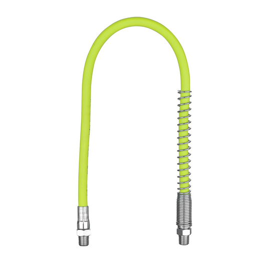 Legacy Manufacturing Flexzilla 18"" Grease Hose; 1/8"" MNPT Spring Guard