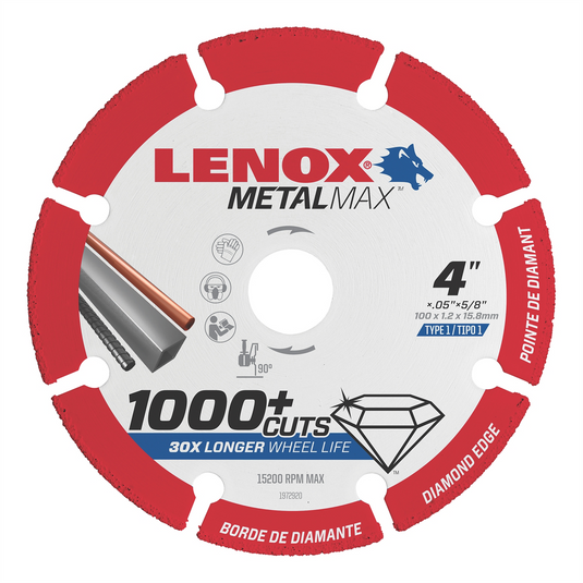 Lenox Tools LENOX DIAM CUTOFF WHEEL AG 4.5"" X 7/8