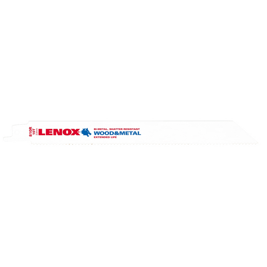 Lenox Tools Reciprocating Saw Blades; 810R; Bi-Metal; 8 in. Lo