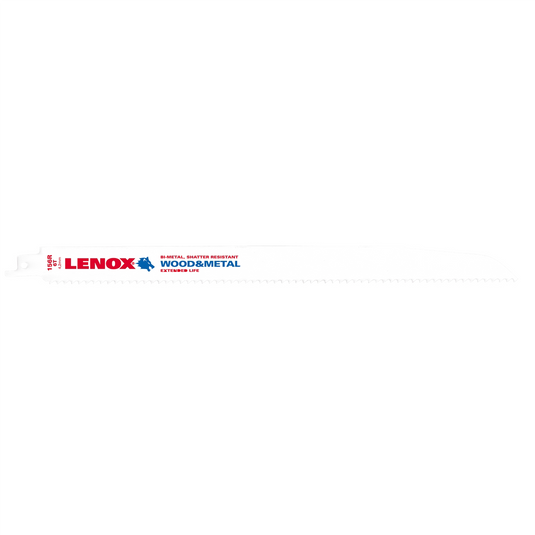 Lenox Tools Reciprocating Saw Blades; 156R; Bi-Metal; 12 in. L