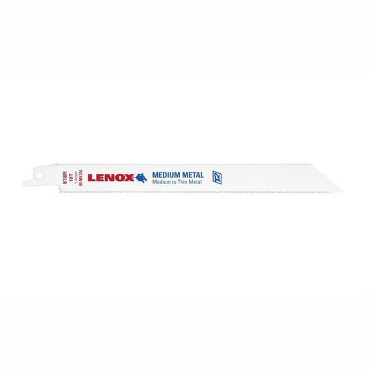 Lenox Tools Reciprocating Saw Blades; 818R; Bi-Metal; 8 in. Lo