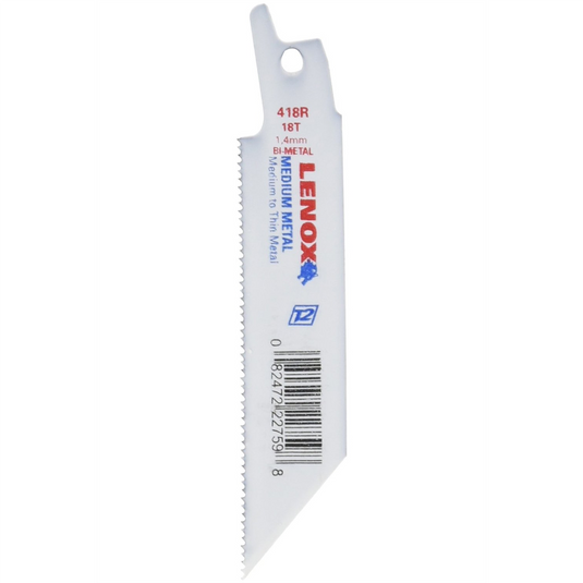 Lenox Tools Reciprocating Saw Blades; 418R; Bi-Metal; 4 in. Lo